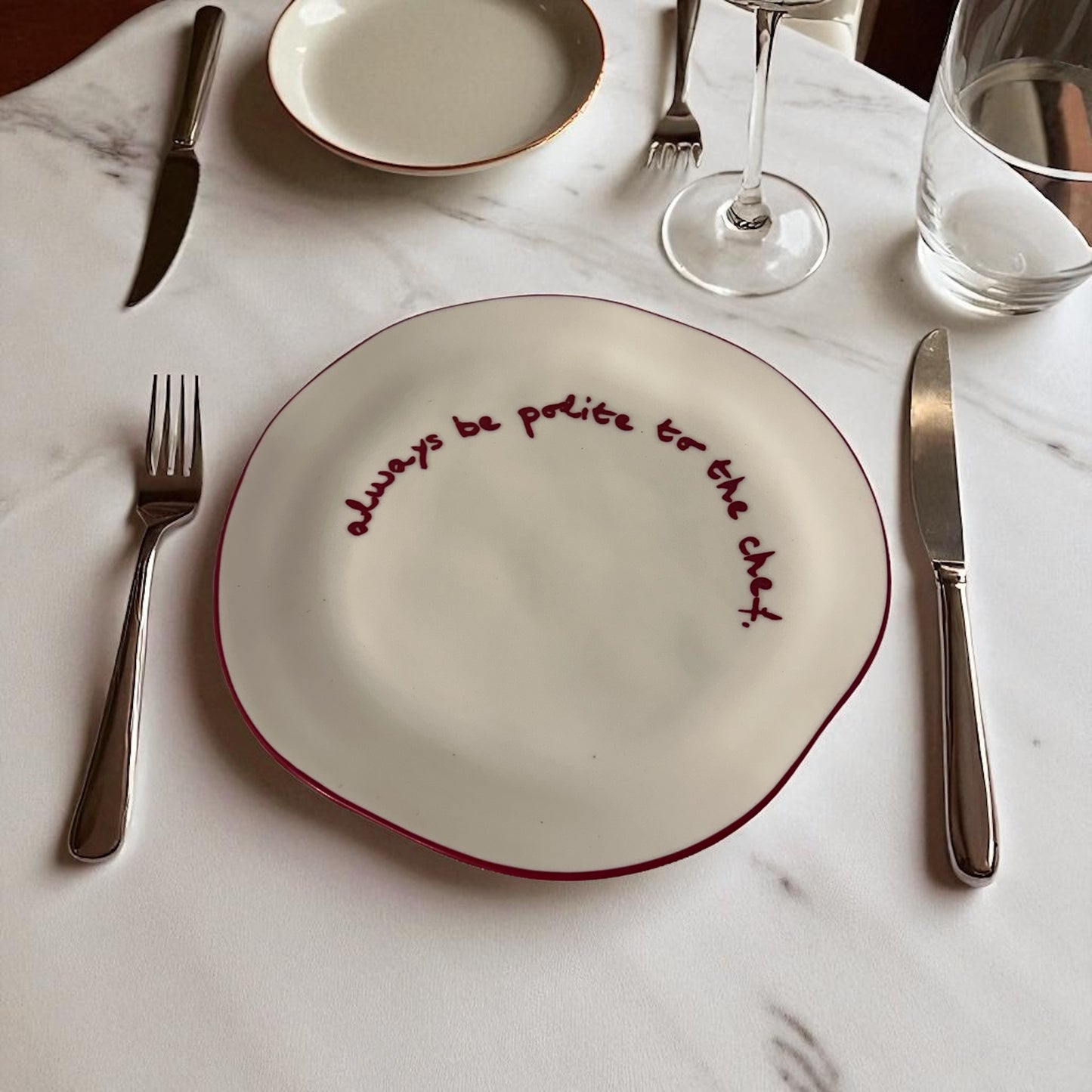 Lunch Plate - Always Be Polite To The Chef