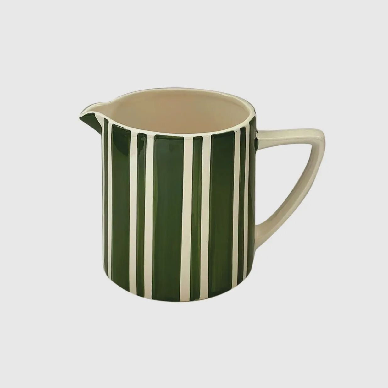 The Green and White Striped Gravy Boat