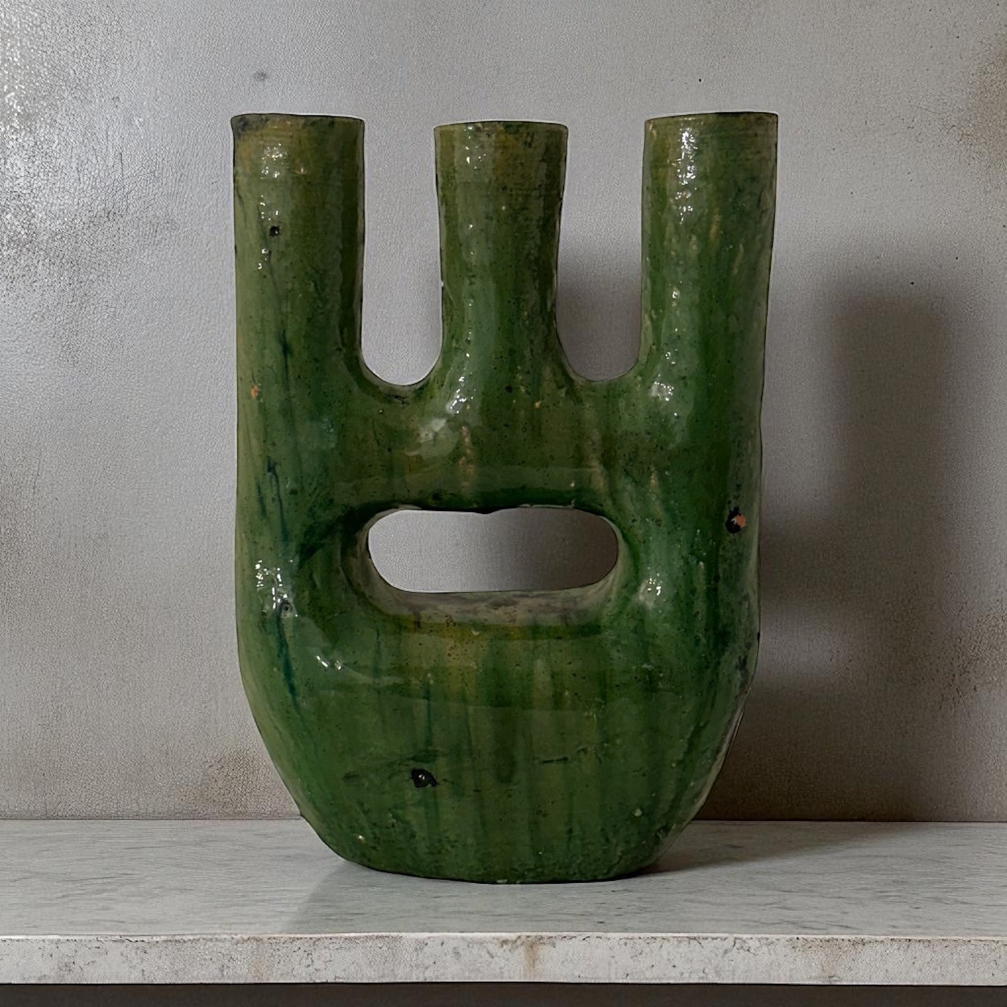 Alfreds' Tamegroute Three-Point Sculpture - Green