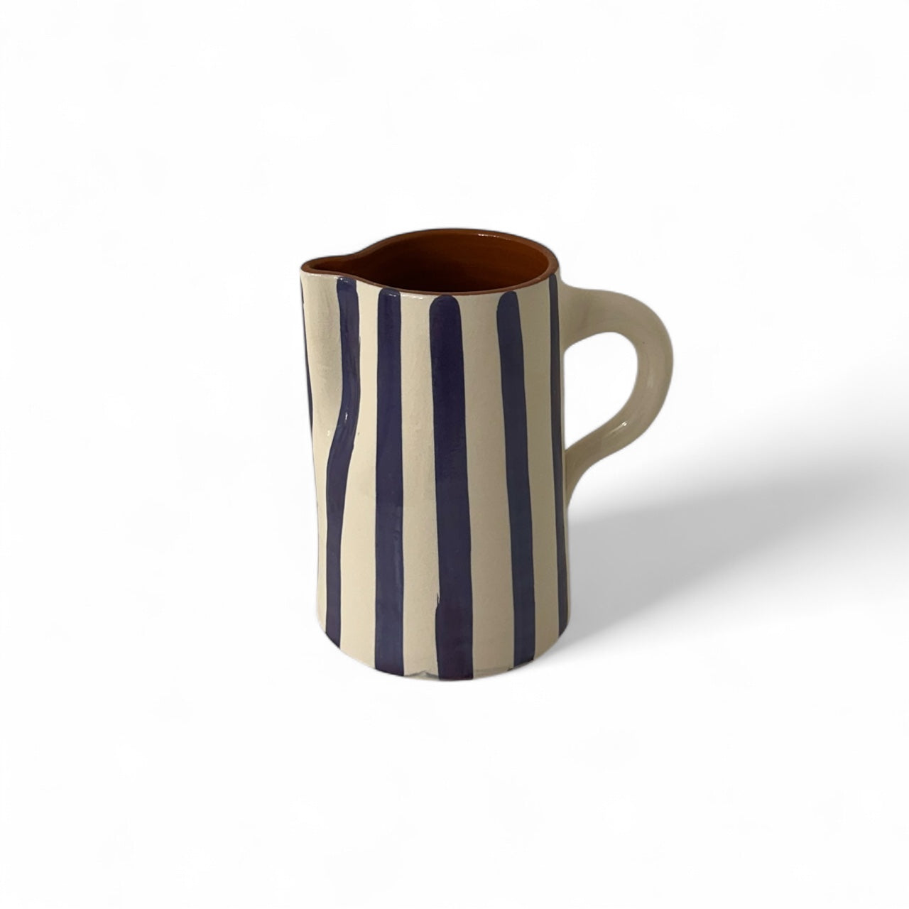 Moroccan Carafe (Blue & White Pyjama Stripe)