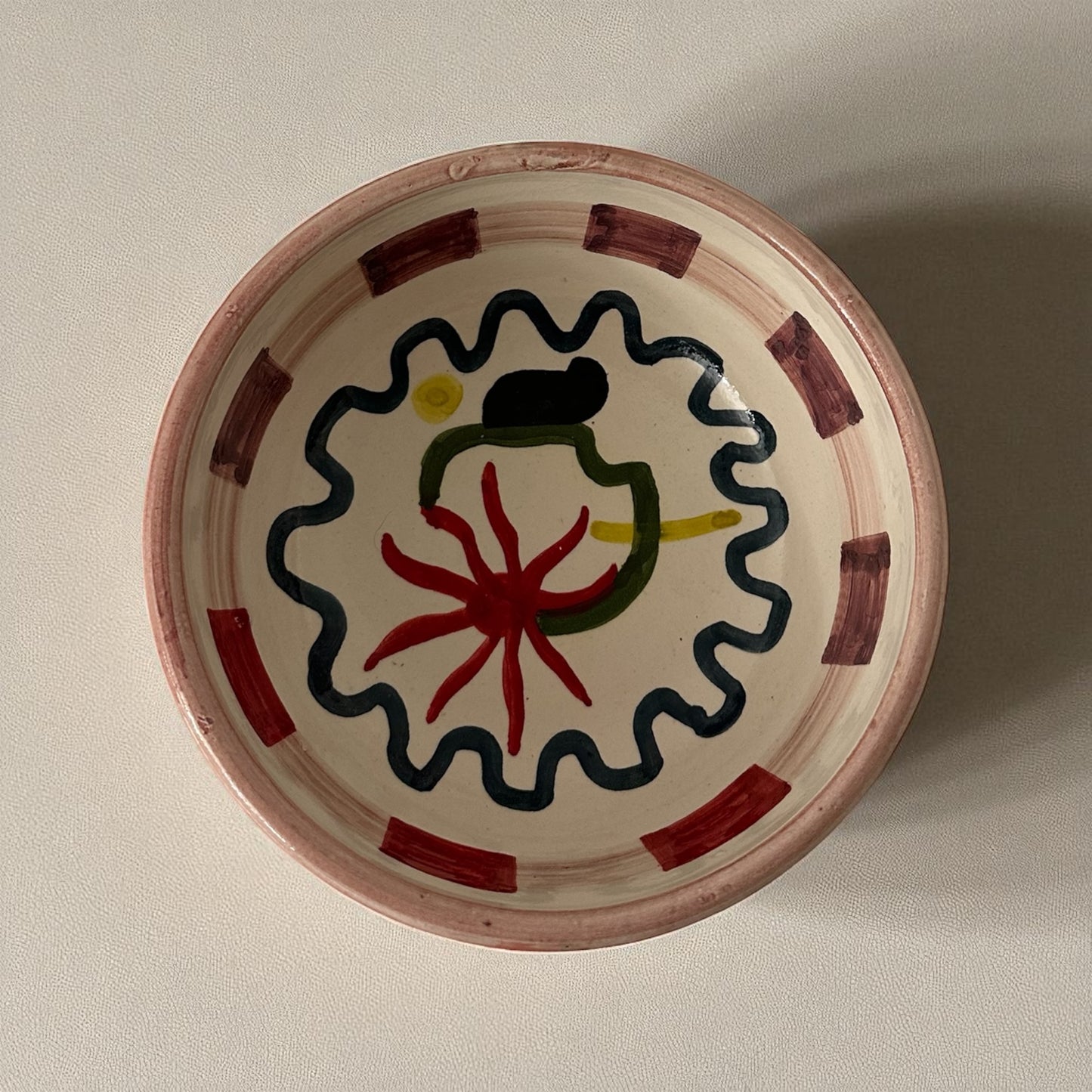 Alfreds' Abstract Moroccan Bowl - Pink