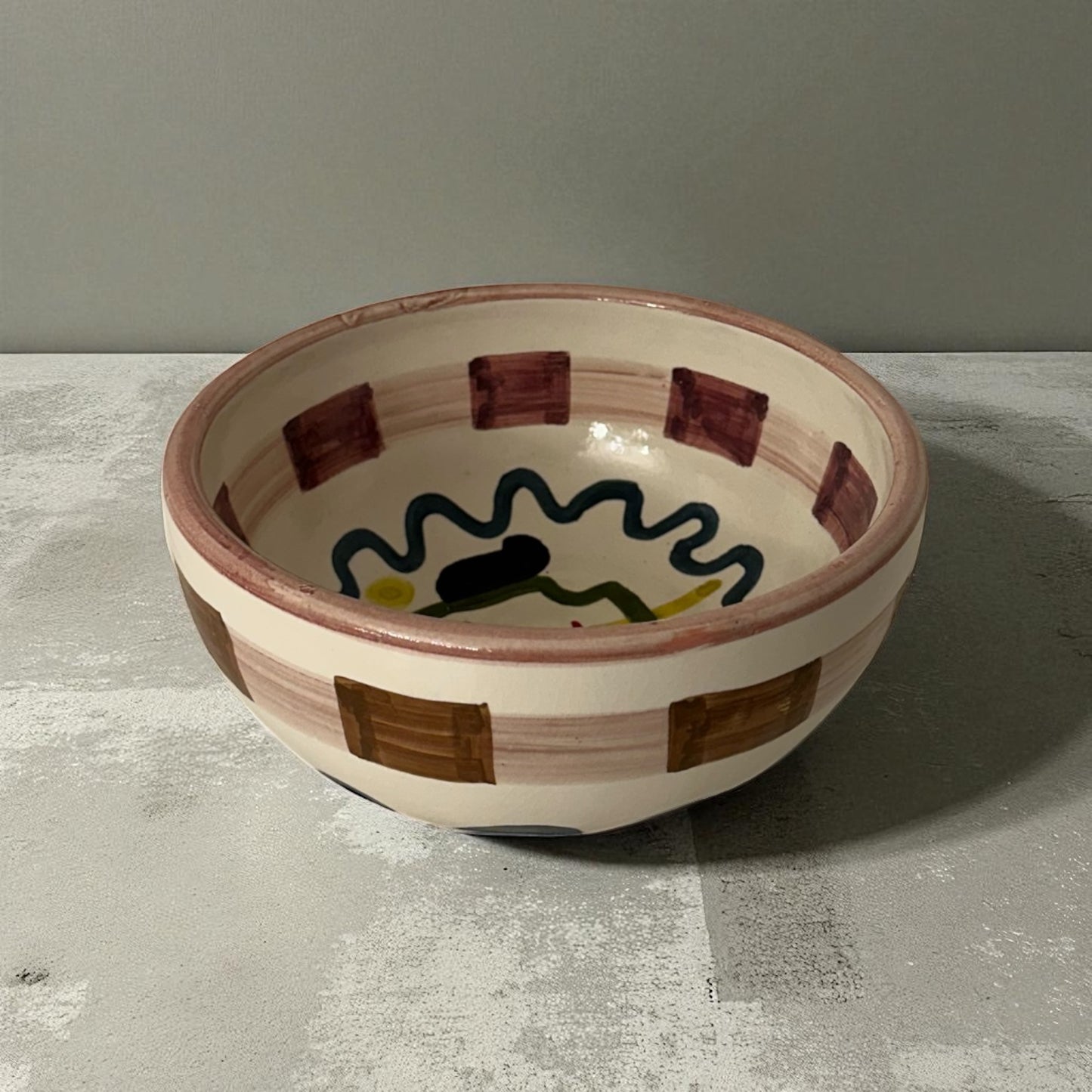 Alfreds' Abstract Moroccan Bowl - Pink