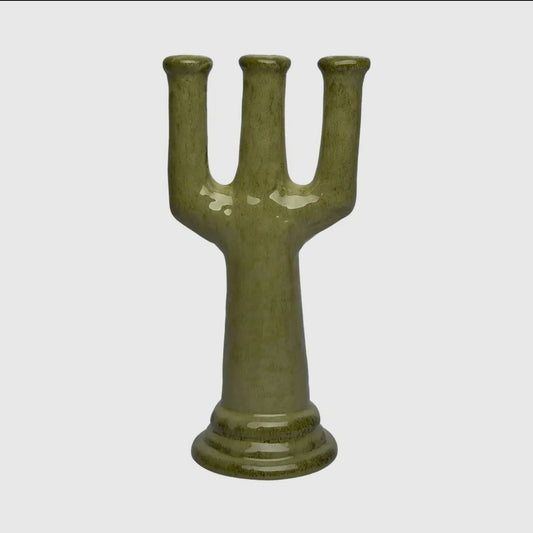 Forest Green Candelabra