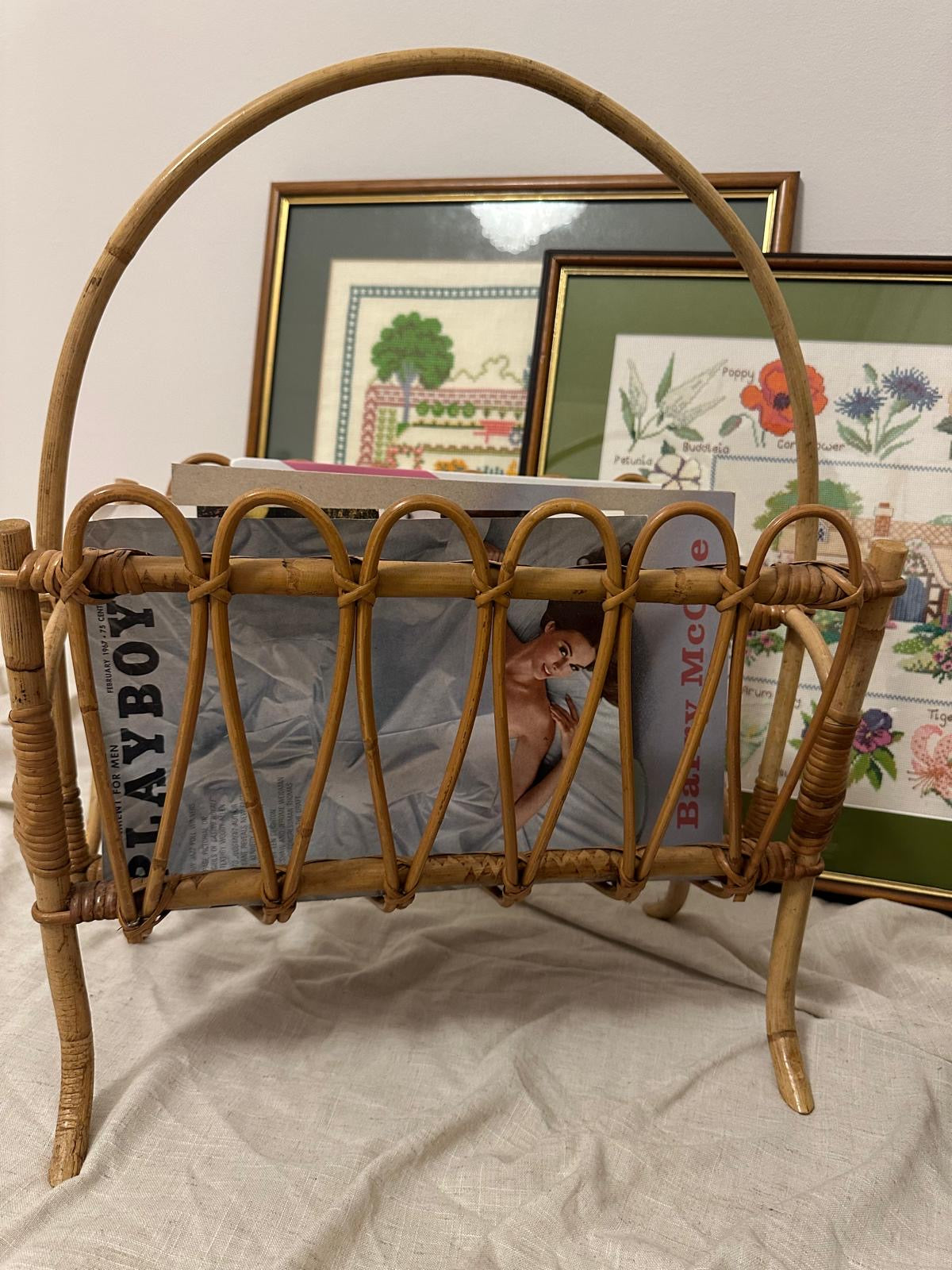 Rattan Magazine Rack