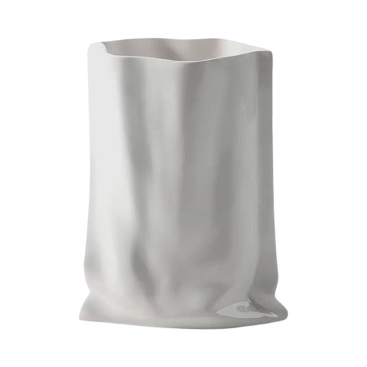 The White Paper Bag Ceramic Vase!