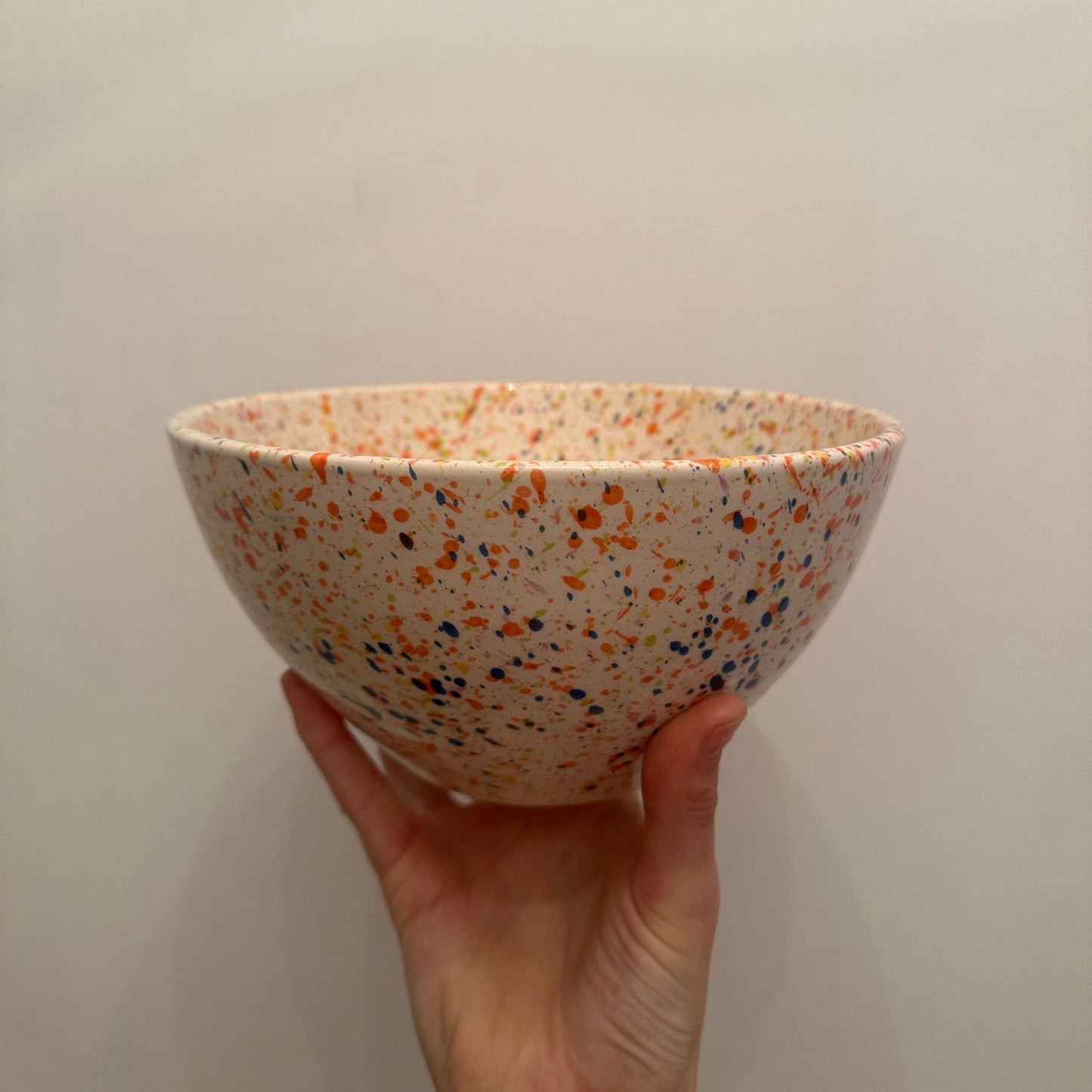 Large Ceramic Salad Bowl (Multicolour Carnival)