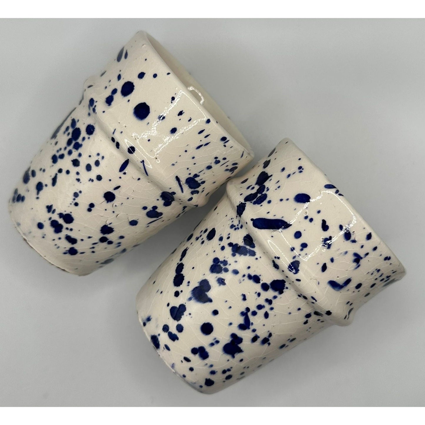 Moroccan Beldi Mug (Blue & White Splatter)