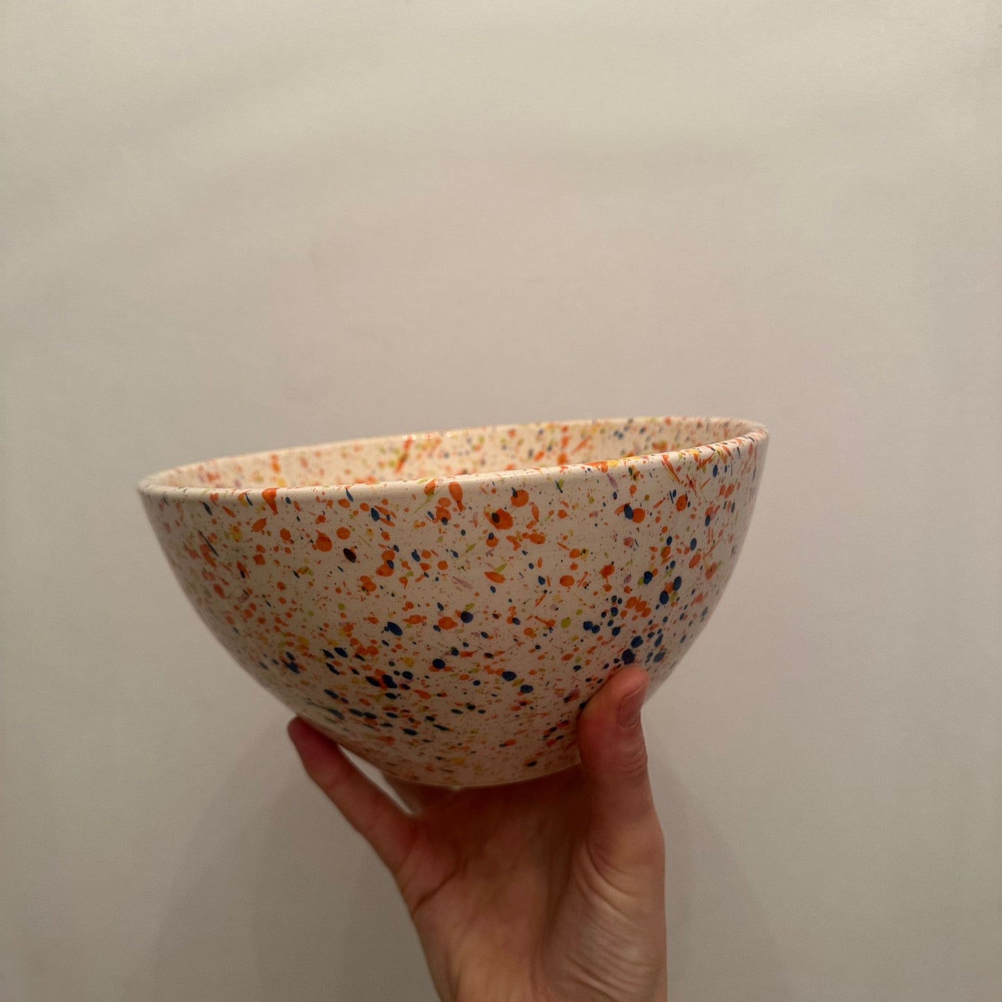 Large Ceramic Salad Bowl (Multicolour Carnival)