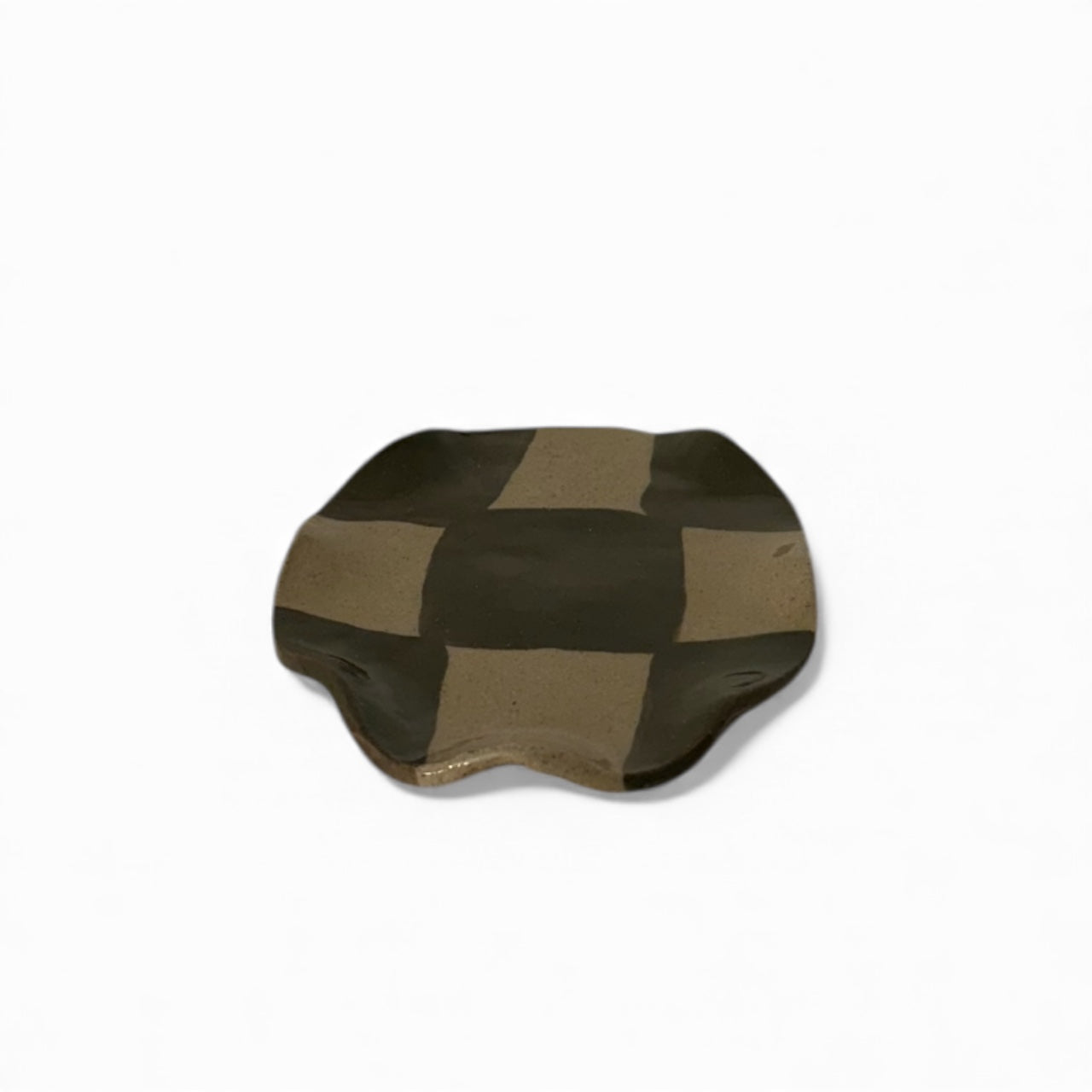 Smokey Olive Check Spoon Rest