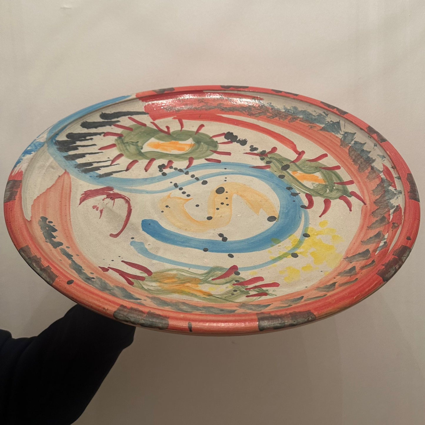 Large Abstract Serving Plate - Ray