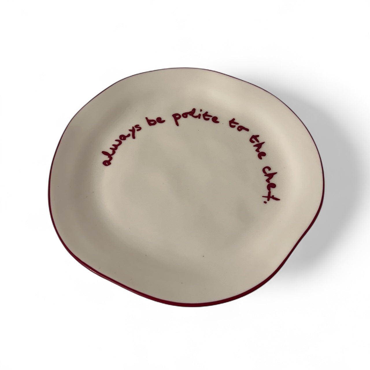 Lunch Plate - Always Be Polite To The Chef