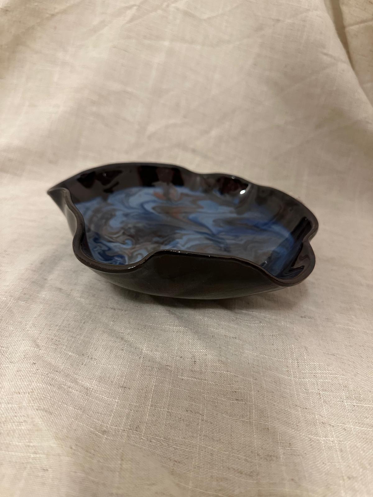 Wavy Marbled Trinket Dish