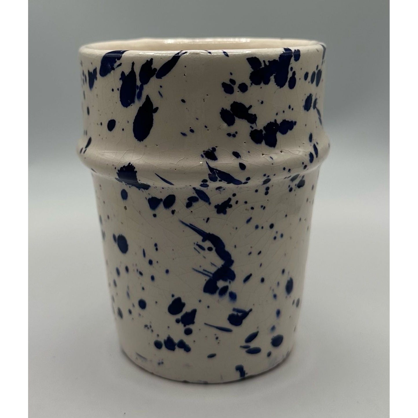 Moroccan Beldi Mug (Blue & White Splatter)