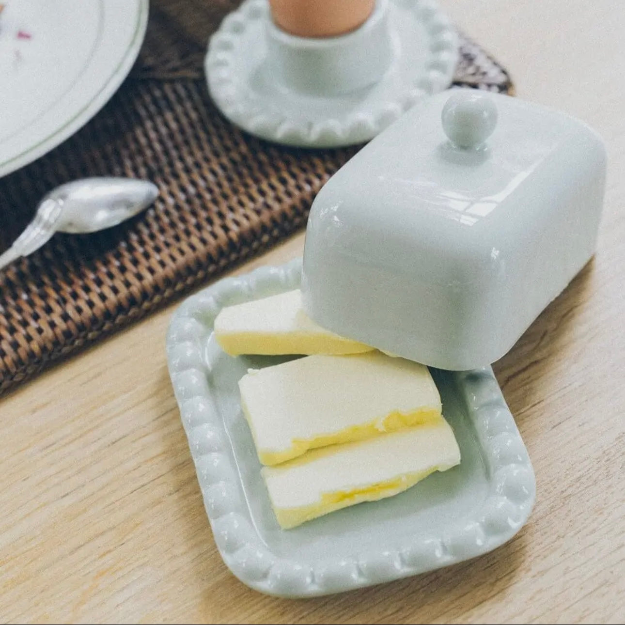 Olaf Butter Dish - Sage