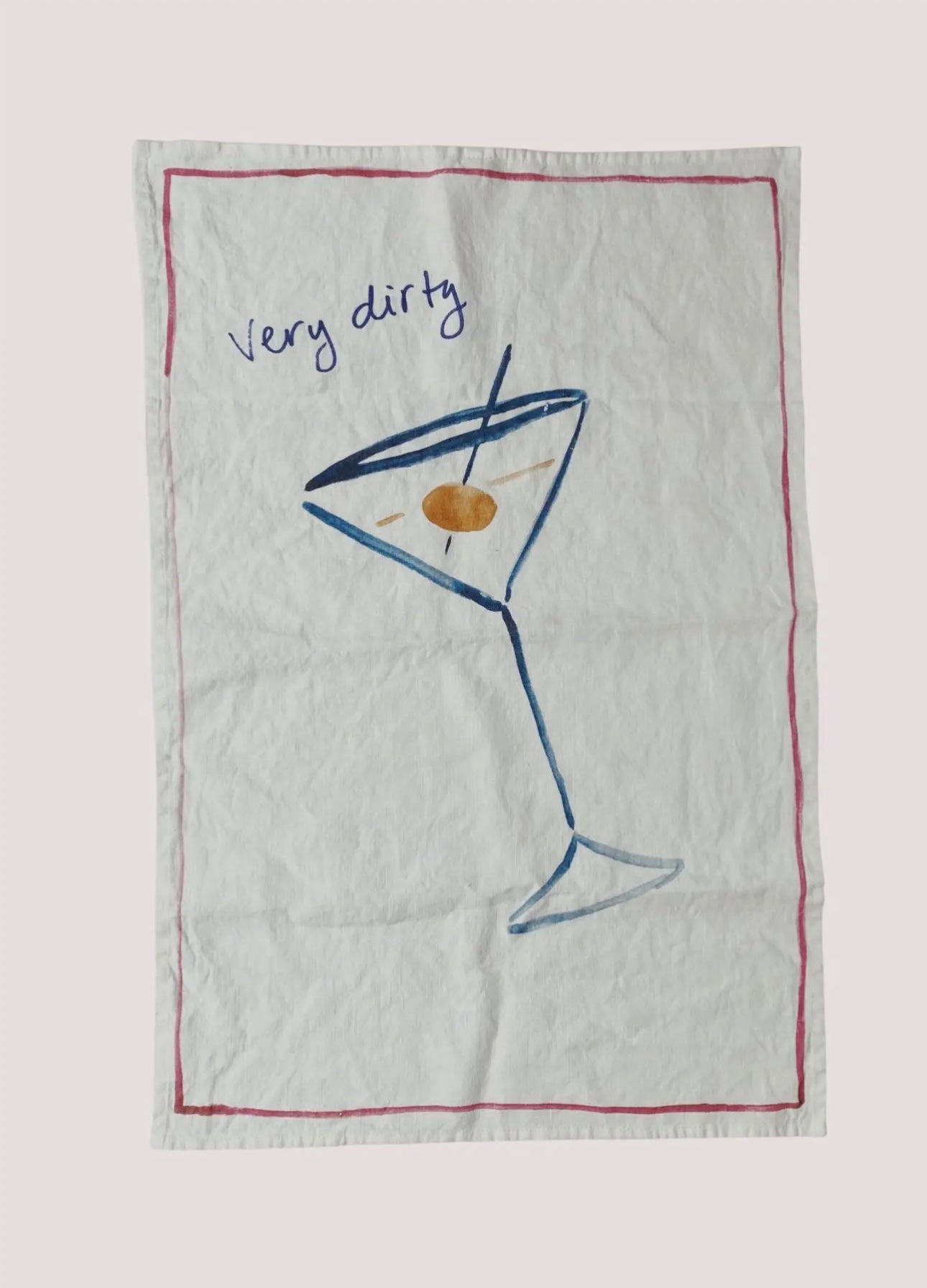 Very Dirty Martini - Linen Tea Towel