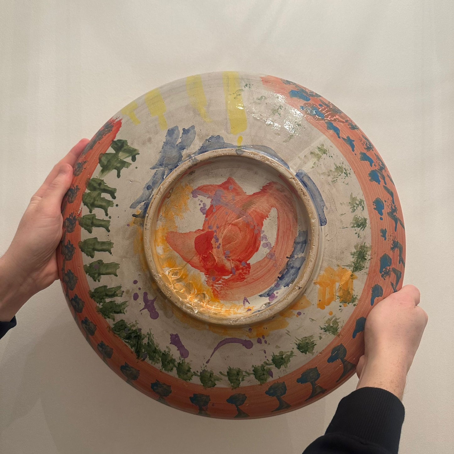 Large Abstract Serving Plate - Ray