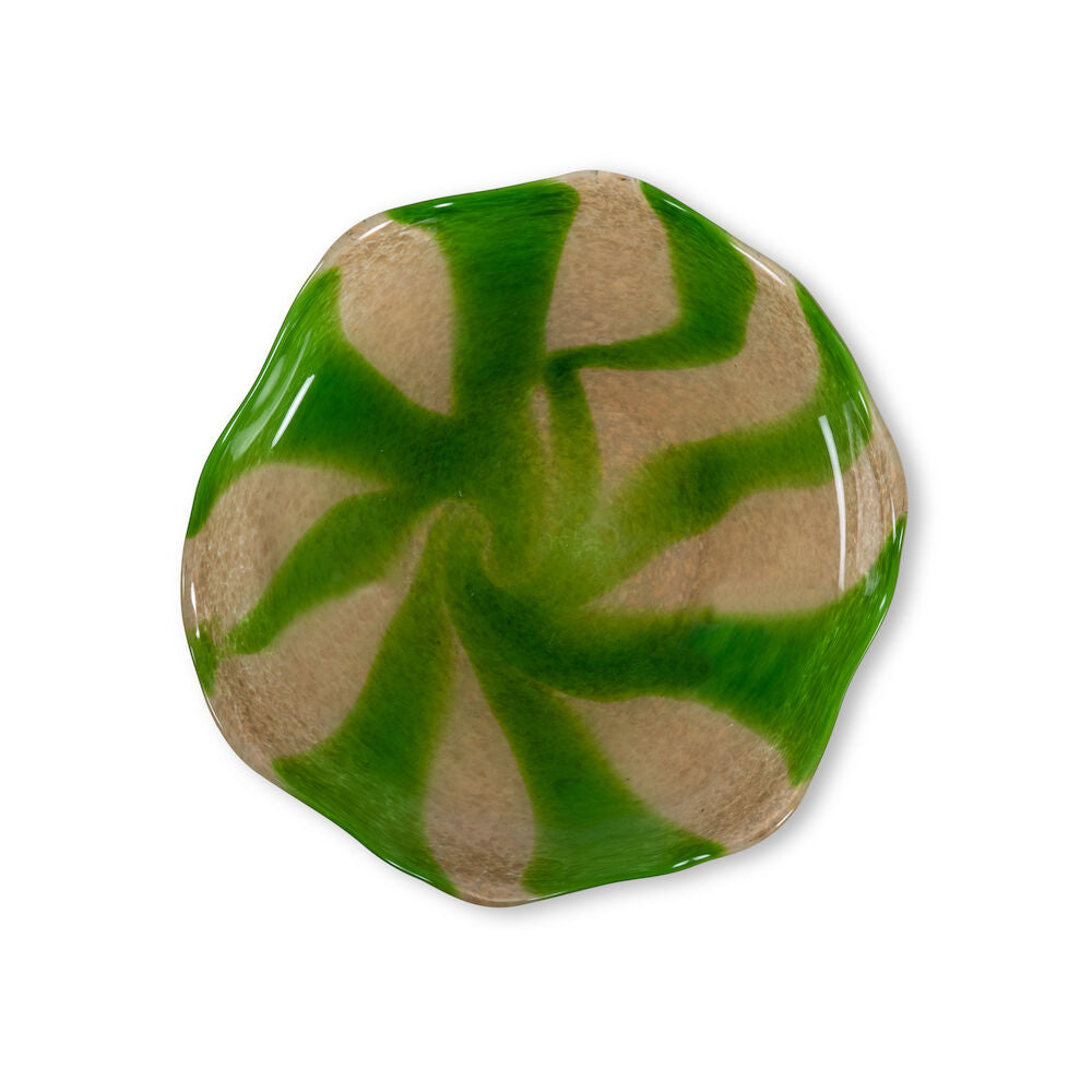 Green Swirl Plate