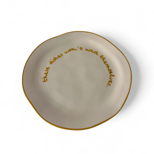 Lunch Plate - These Dishes Won't Wash Themselves