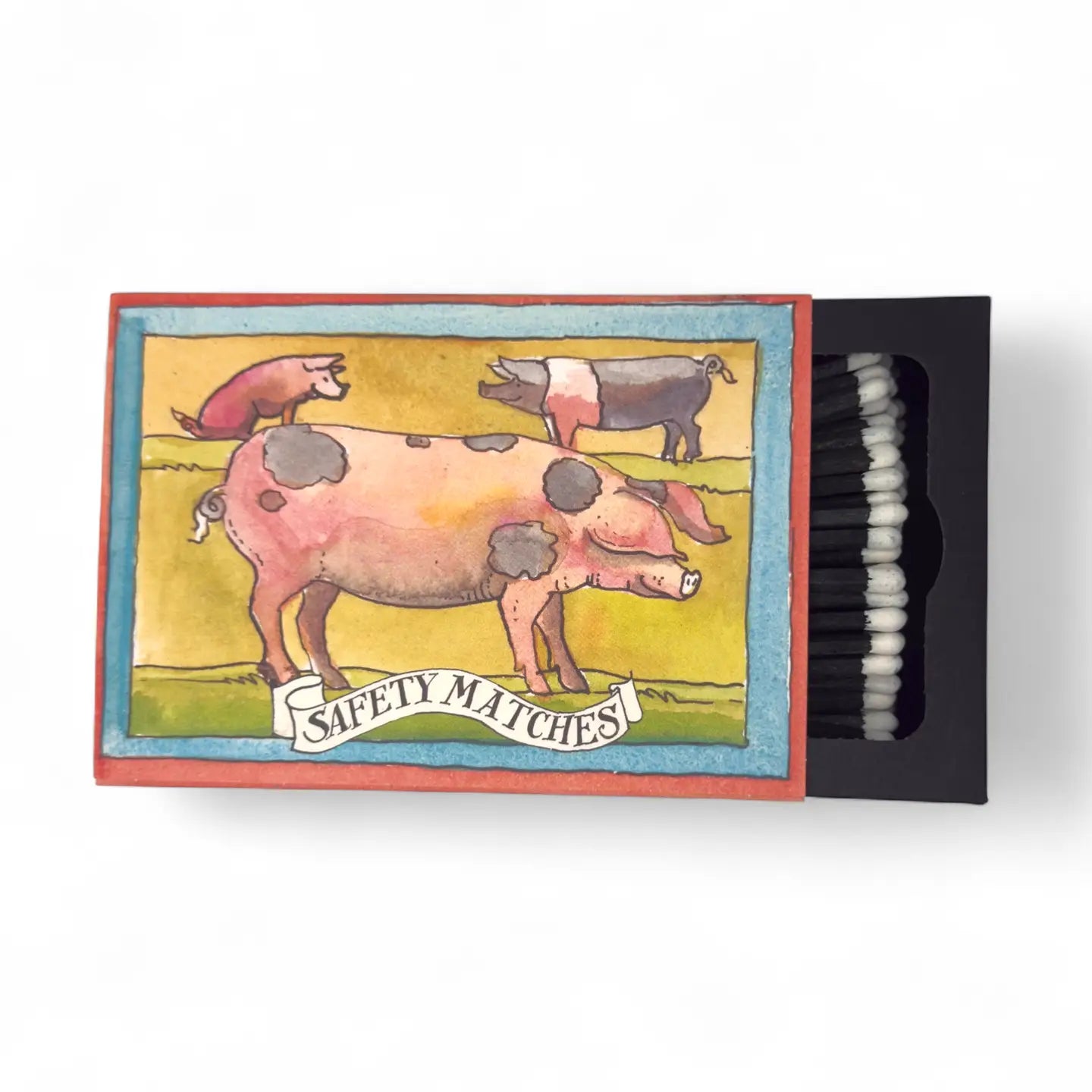 Luxury Extra-Long Matches - Happy Pigs
