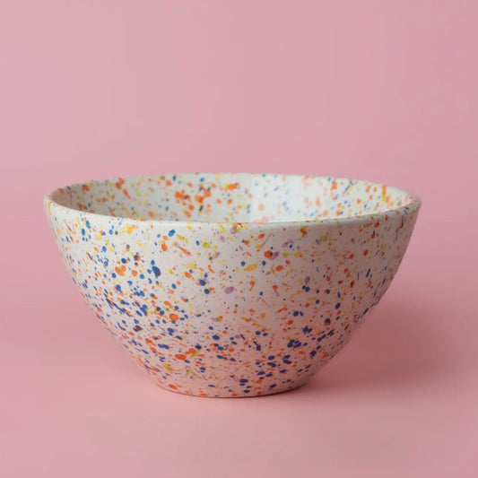 Large Ceramic Salad Bowl (Multicolour Carnival)