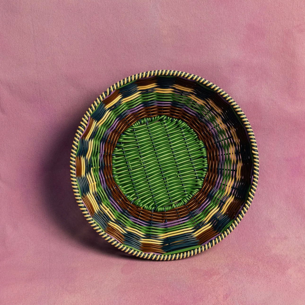 Brown & Green Woven Bowl