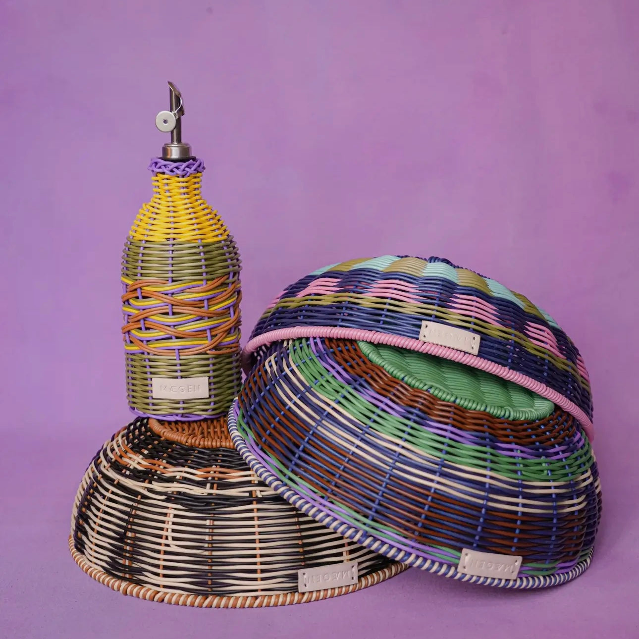 Yellow & Lilac Oil Dispenser