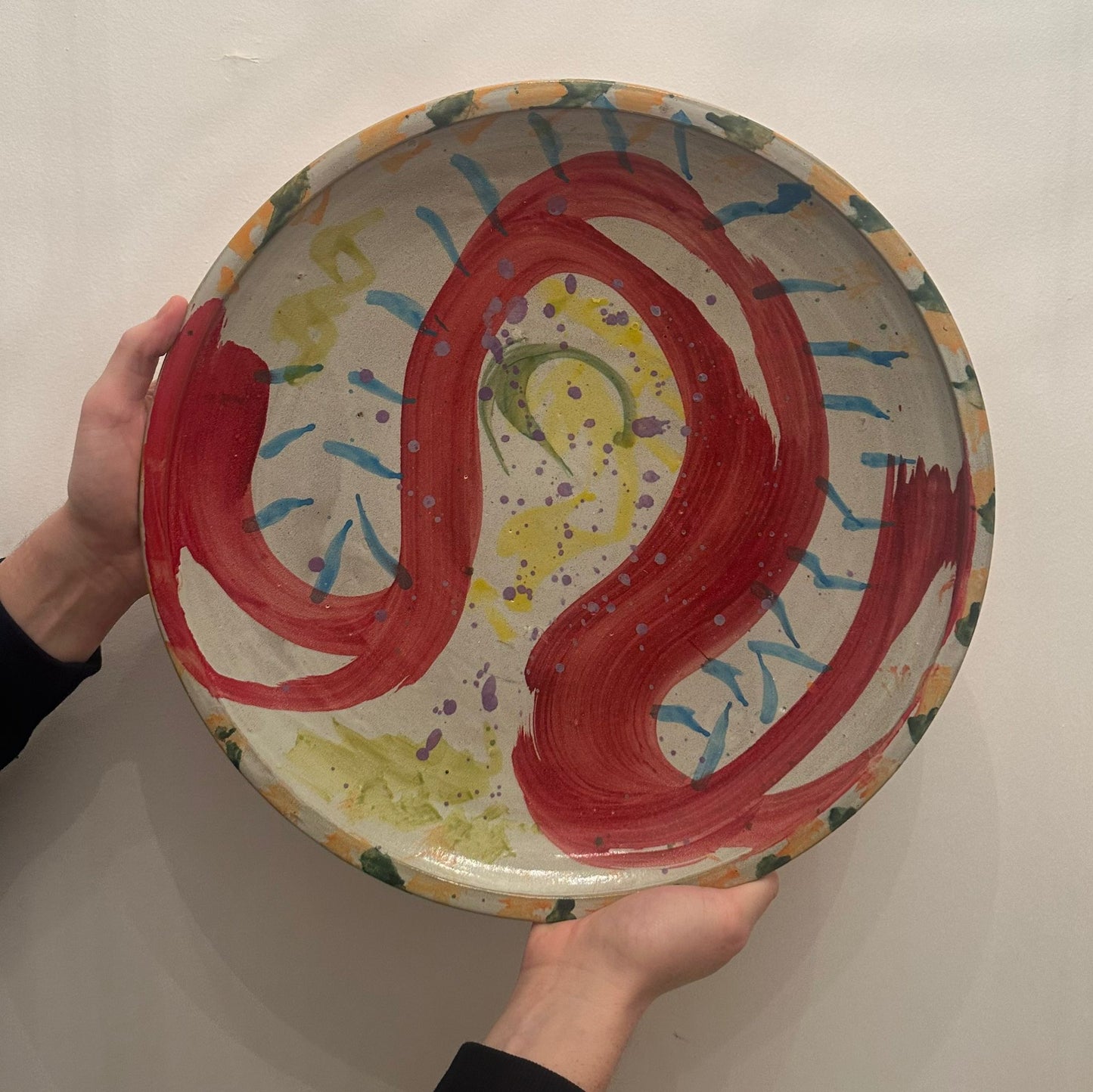 Large Abstract Serving Plate - Orla