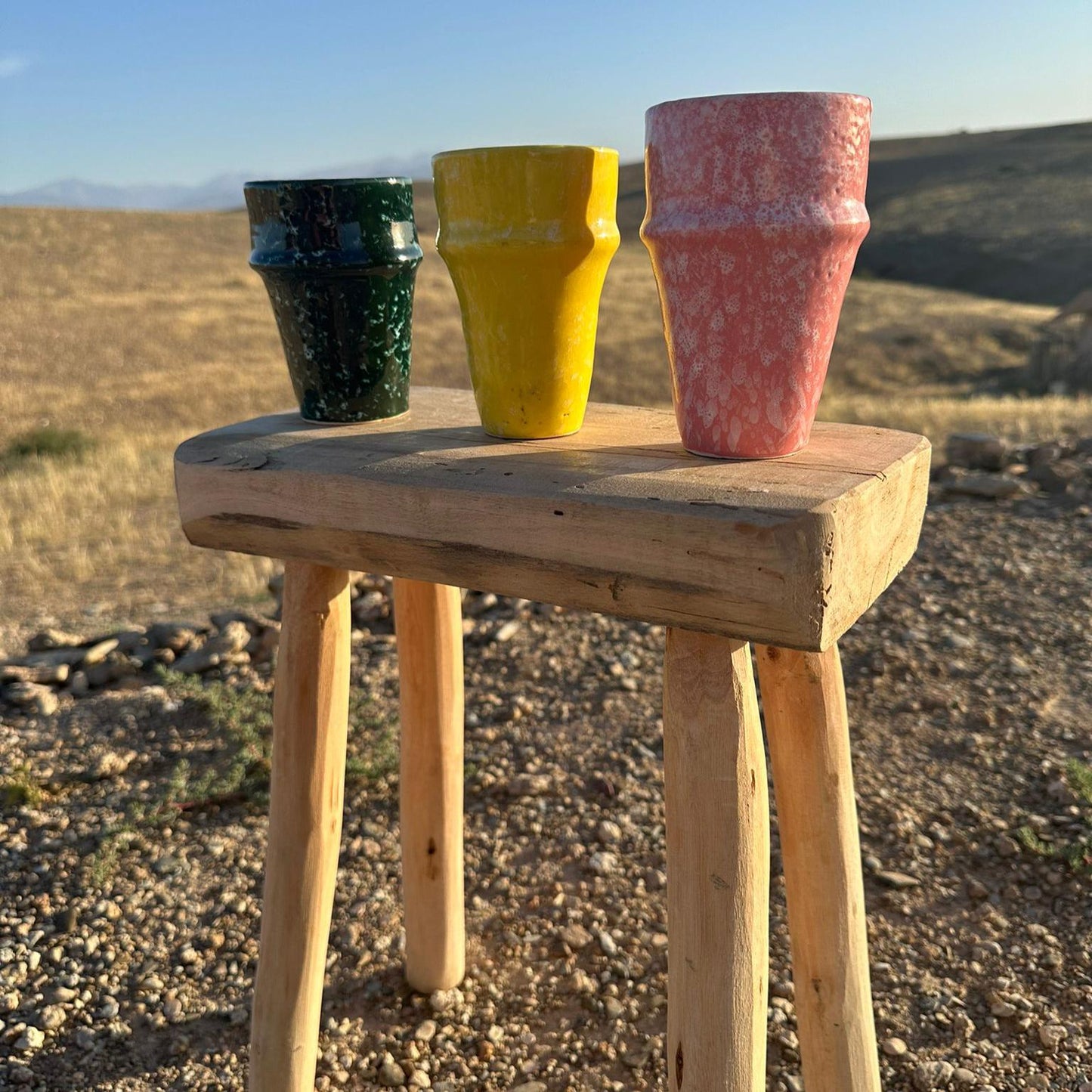 Yellow Moroccan Beldi Cup (Mottled)