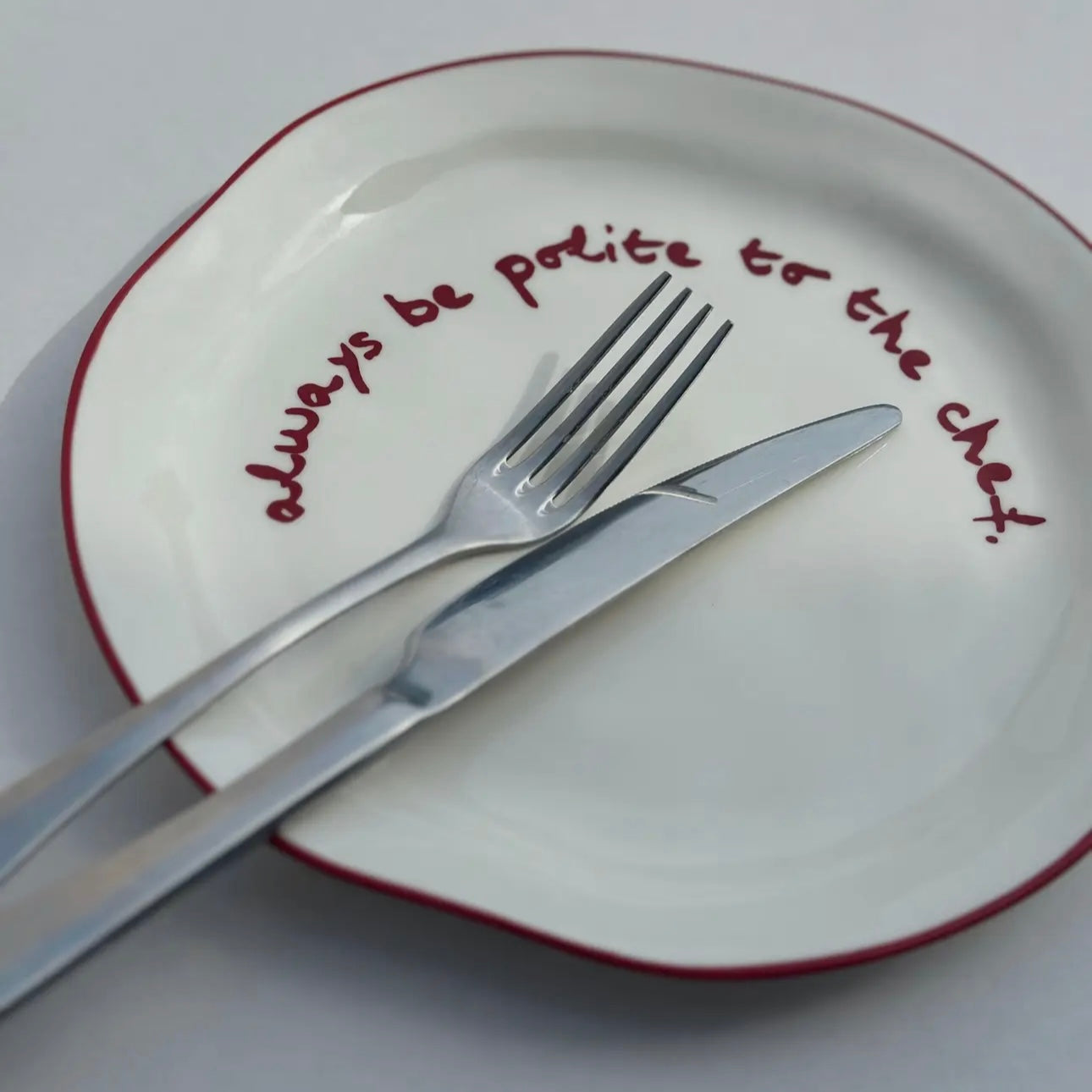Lunch Plate - Always Be Polite To The Chef