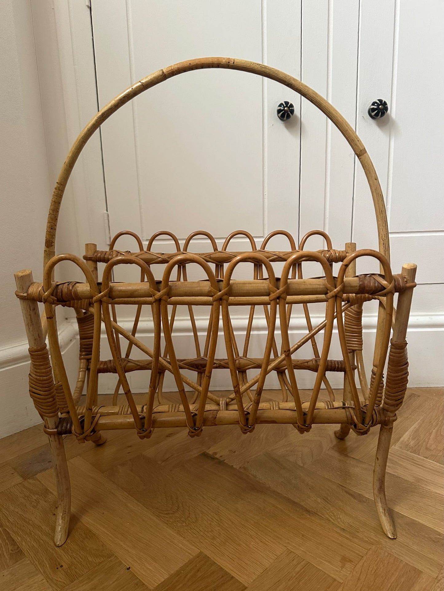 Rattan Magazine Rack