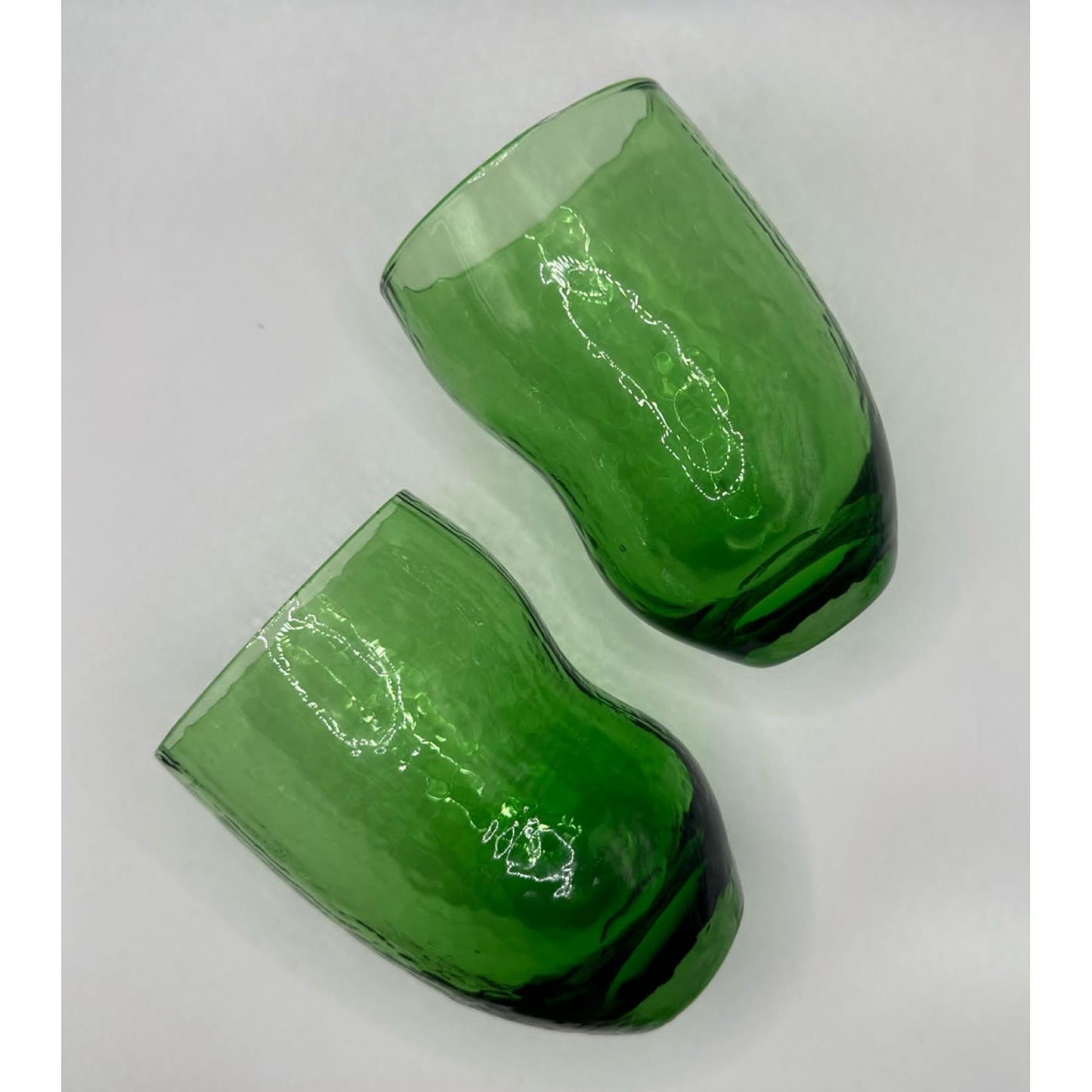 Green Ripple Tumbler with Textured Finish (Set of 6)