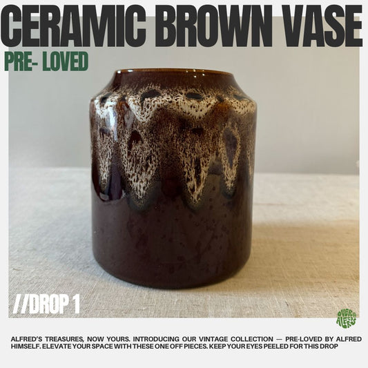 Ceramic Brown Vase