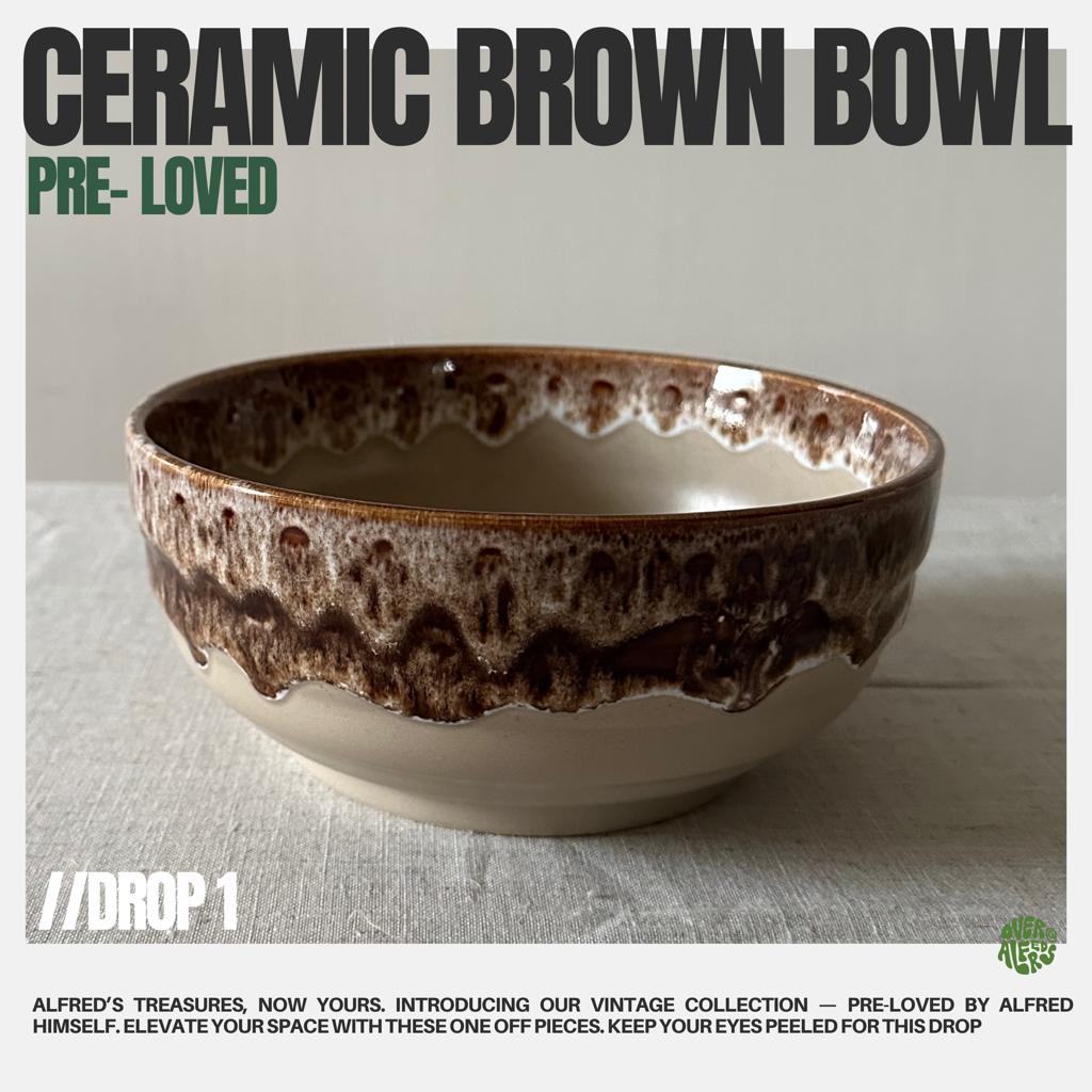 Ceramic Brown Bowl