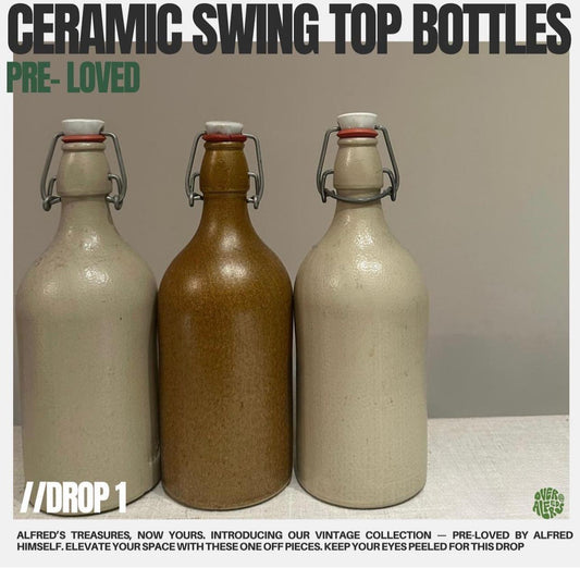 Ceramic Swing Top Bottles (Set of 3)