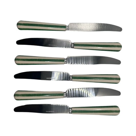 Alfred's Green Stripe Stainless Steel Knives