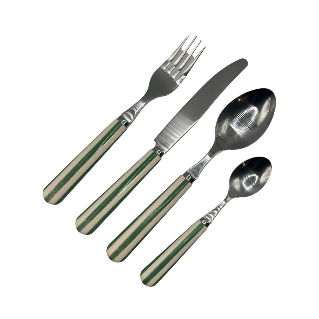 Alfred's Green Stripe Stainless Steel Forks