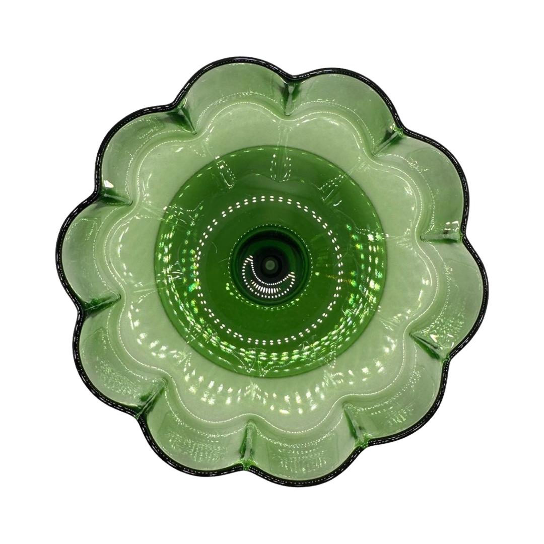 Green Wave Coupe Glass (Set of 2)