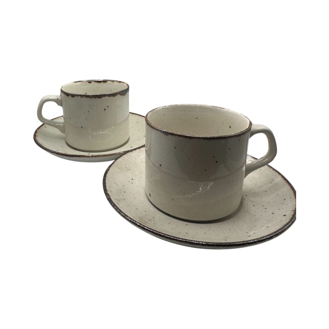 J&G Meakin Speckled Coffee Cups (Set of 2)