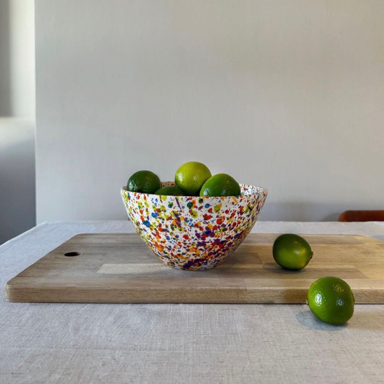 Large Ceramic Salad Bowl (Multicolour Carnival)