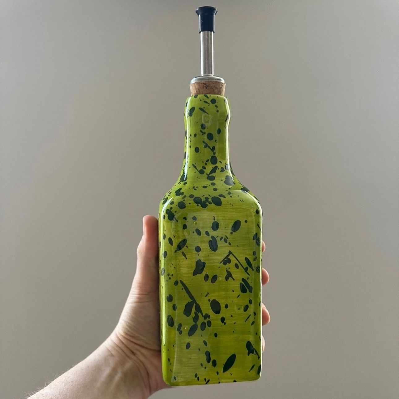 Oil Dispenser (Lime Green Splatter)