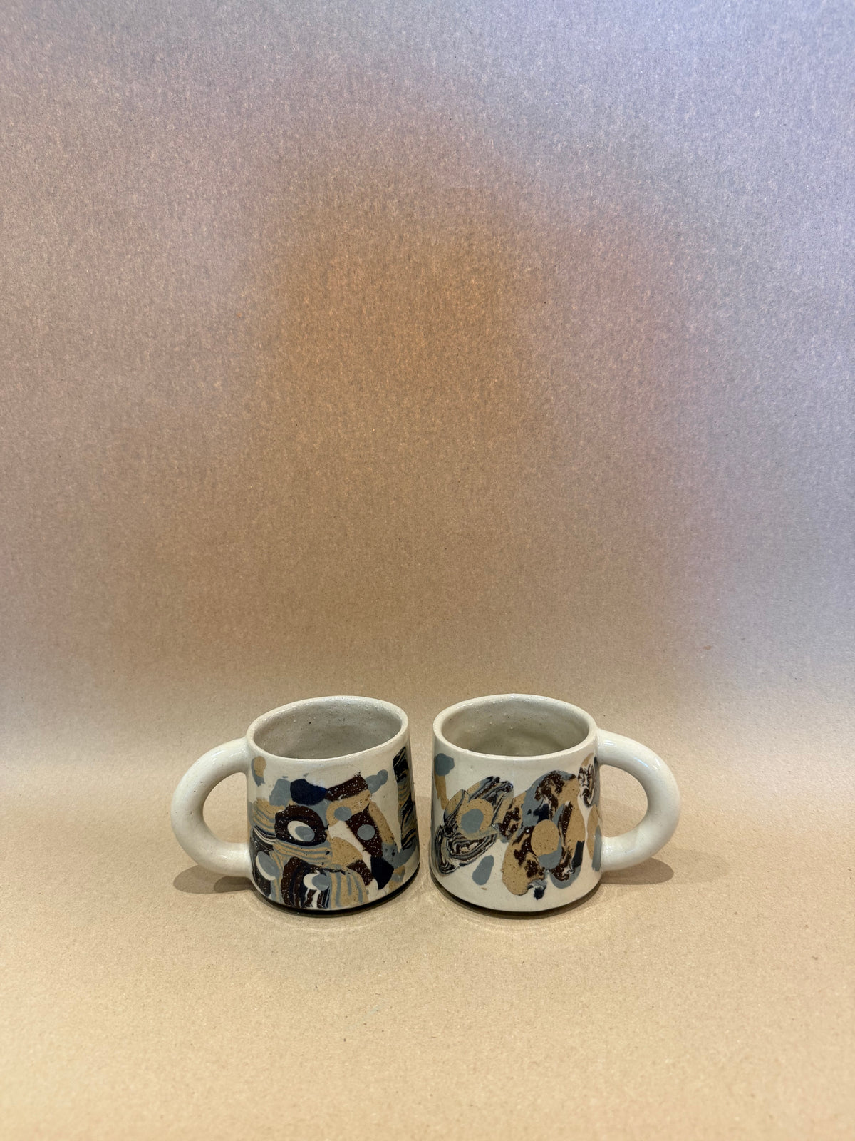 Handcrafted Ceramic Mug - Large Nerikomi