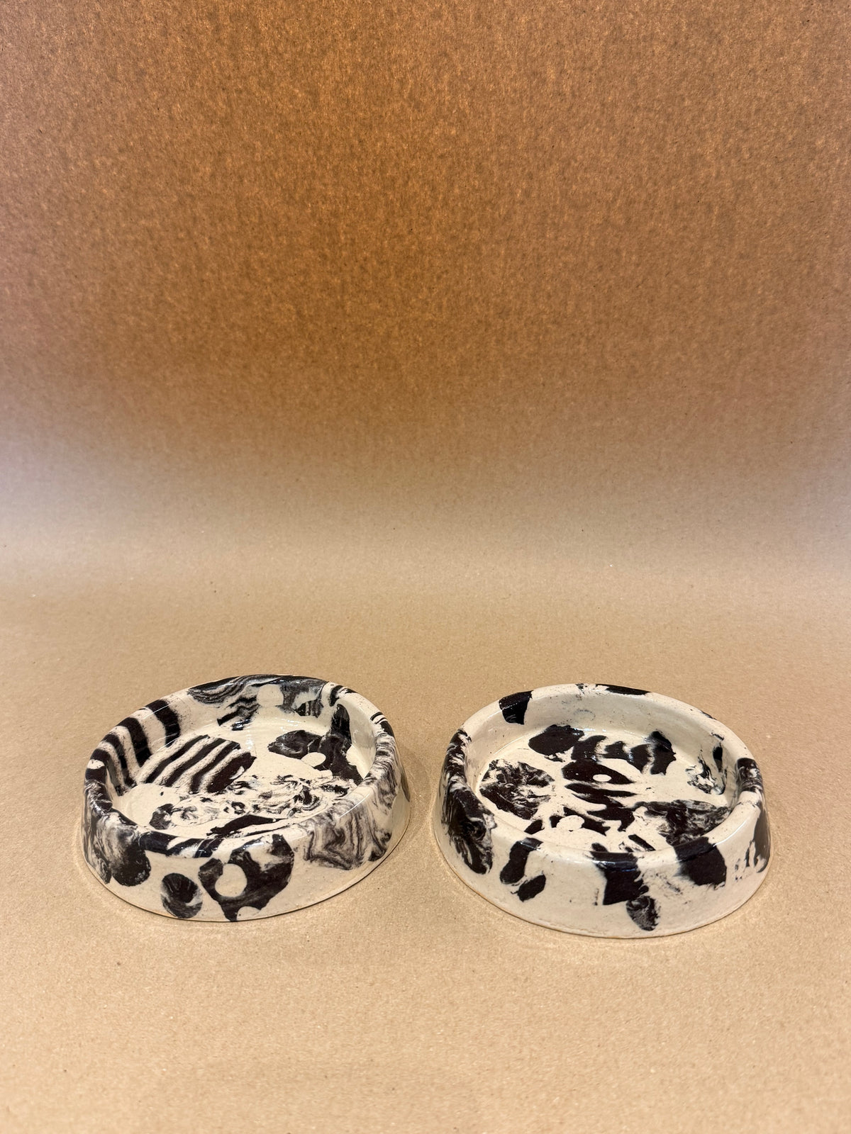 Handmade Ceramic Dog Bowl - Nerikomi