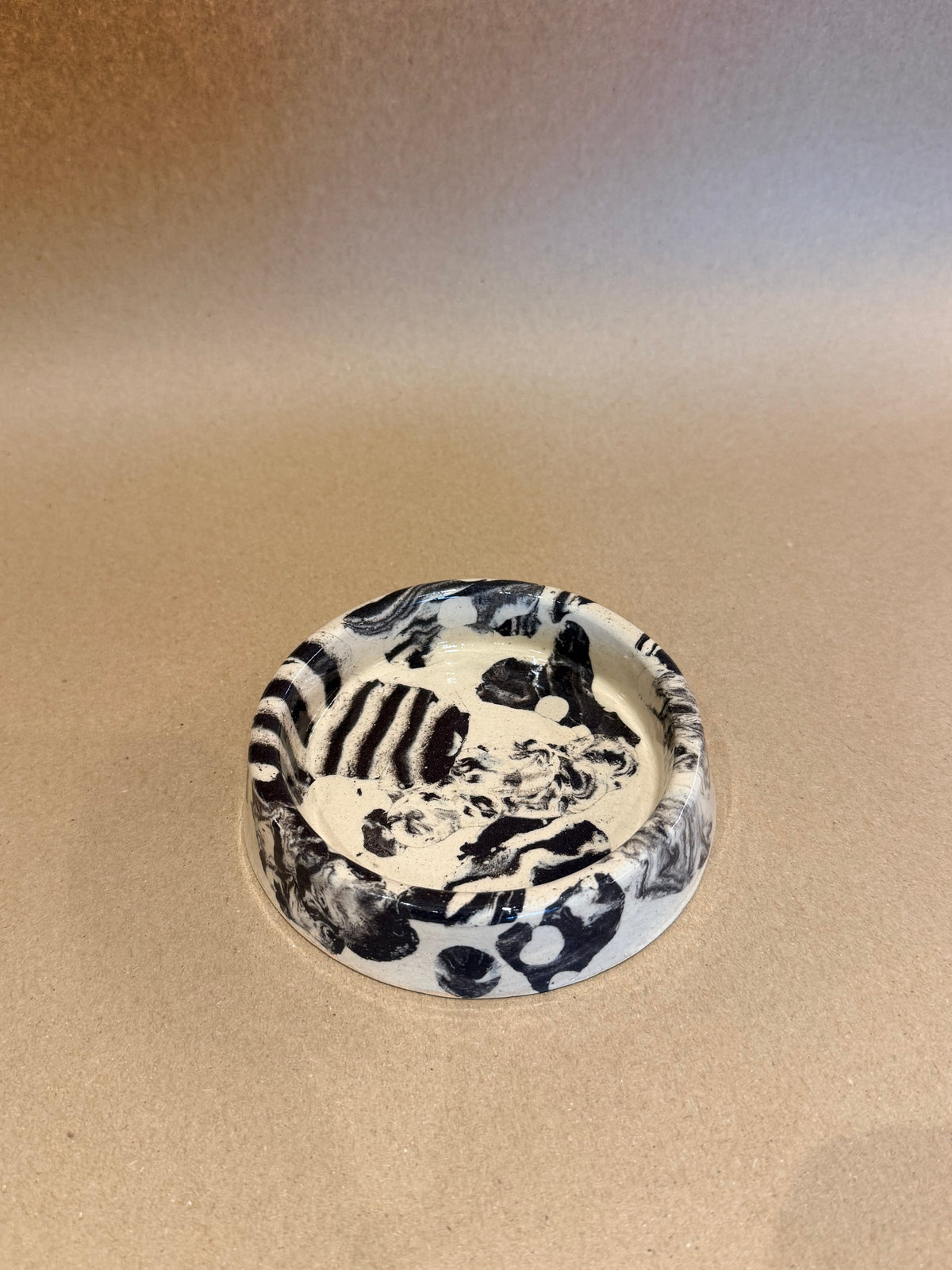 Handmade Ceramic Dog Bowl - Nerikomi