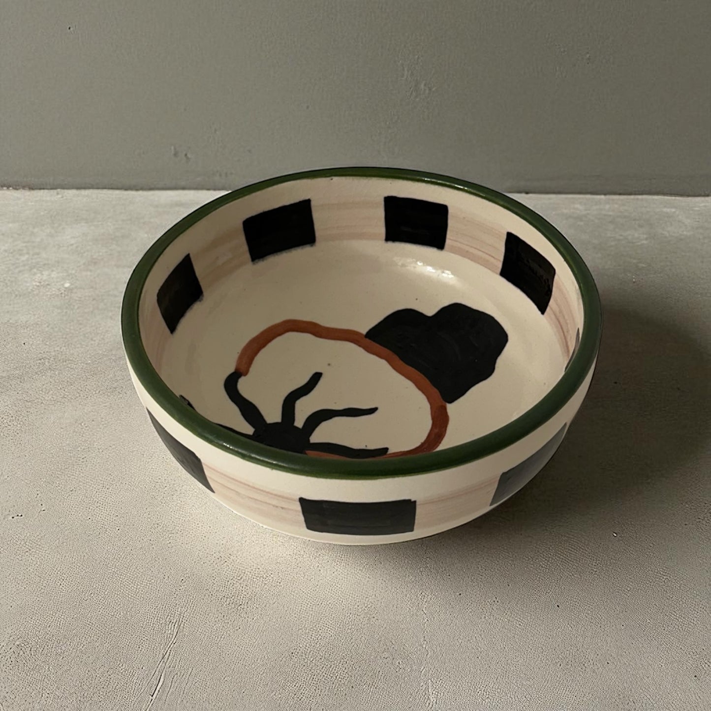 Alfreds' Abstract Moroccan Bowl - Green