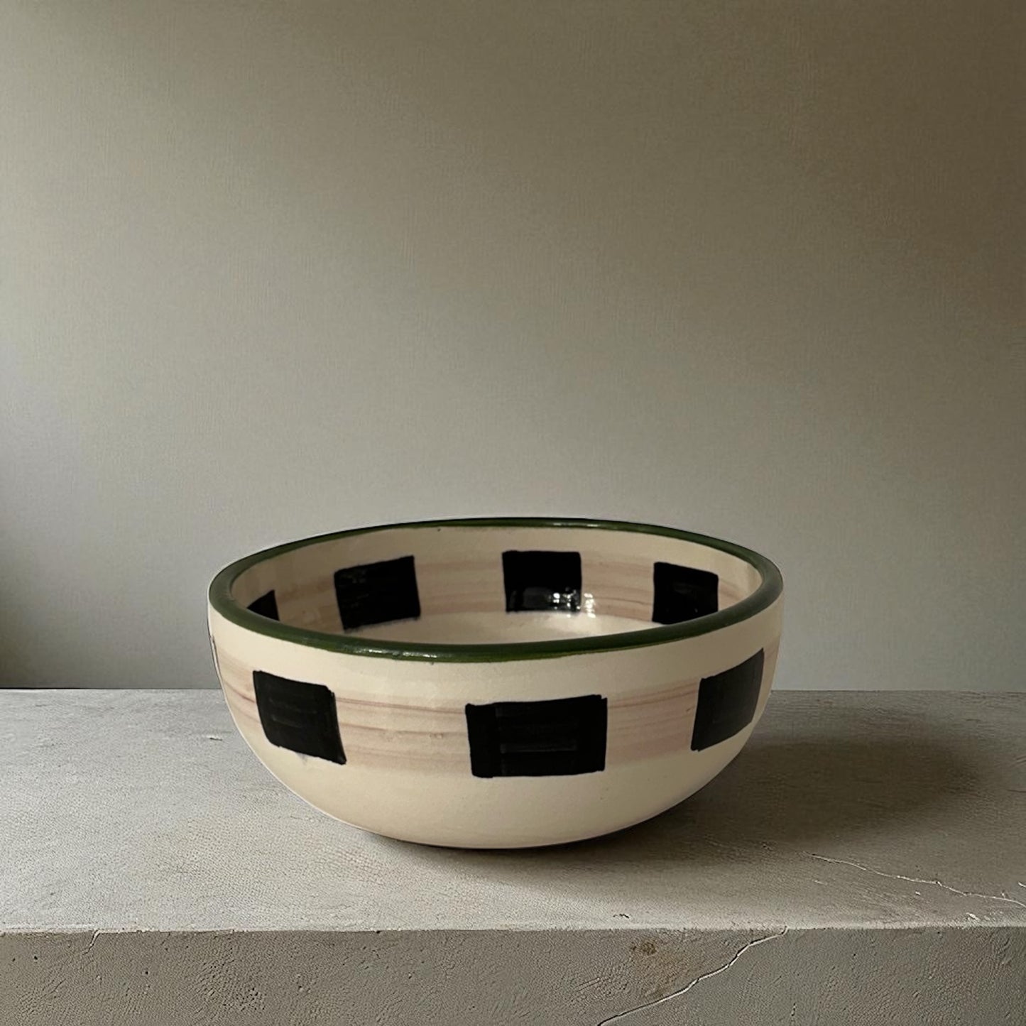 Alfreds' Abstract Moroccan Bowl - Green