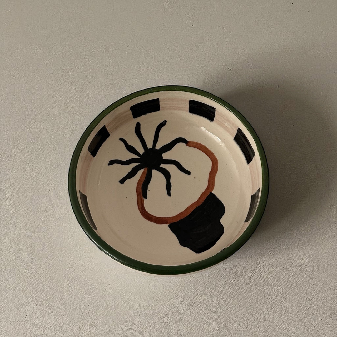 Alfreds' Abstract Moroccan Bowl - Green