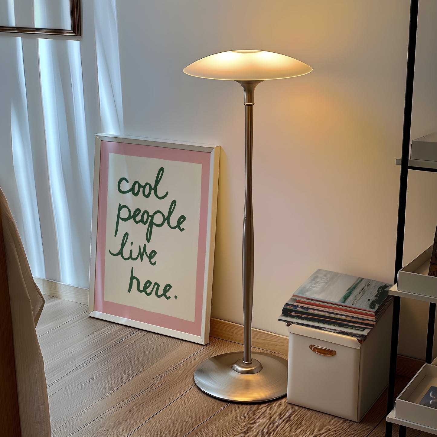 Cool People Live Here Handwritten Print