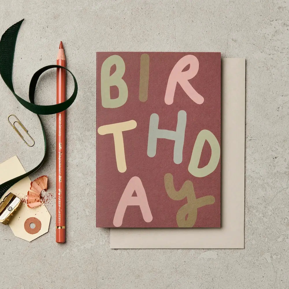 Multicolour Birthday Bubble Card