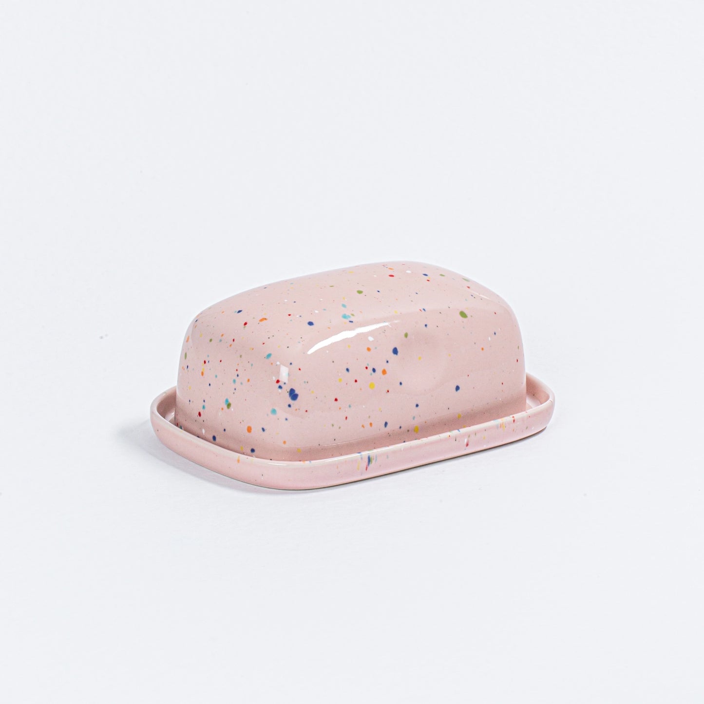 Party Butter Dish Pink