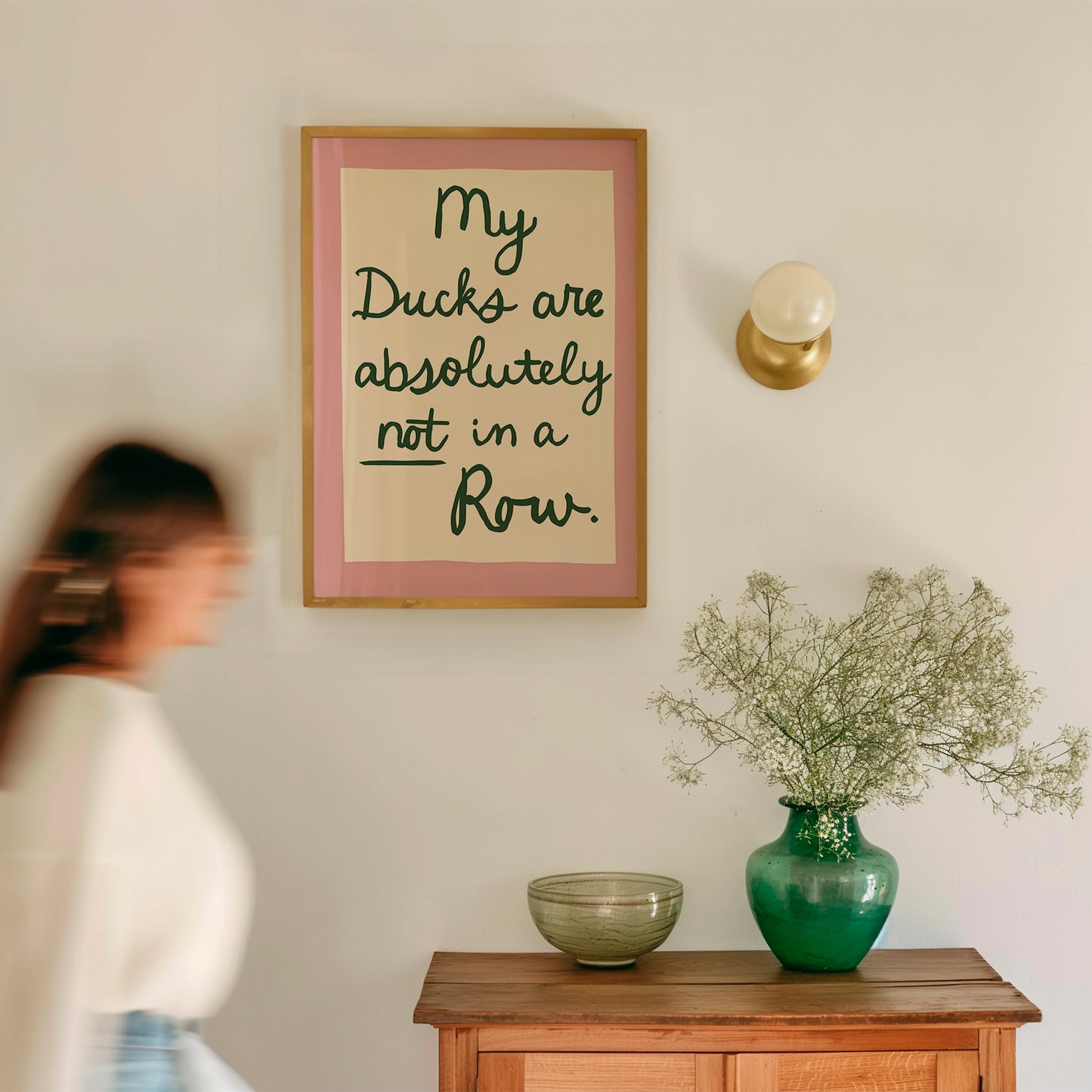 My Ducks Are Not in a Row Handwritten Print